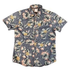 Denim & Flower Ricky Singh Slim Fit Hawaiian 100% Cotton Shirt Size M